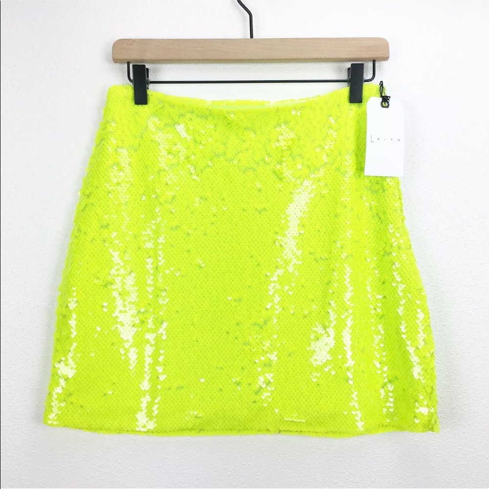 Leith sequin mini skirt